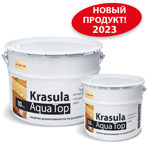 Защитно-декоративный состав «Krasula® Aqua Top»