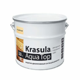 Защитно-декоративный состав «Krasula® Aqua Top»